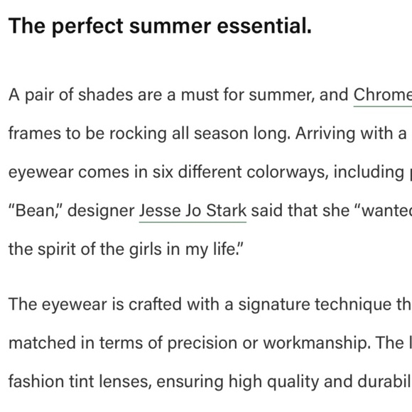 CHROME HEARTS “Bean” sunglasses by JESSE JO STARK main image 9